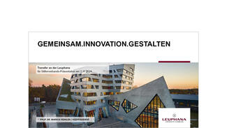 Präsentation der Leuphana Universität Lüneburg